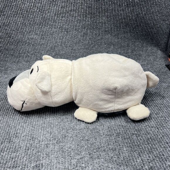 Just Play FlipaZoo 2 in 1 Plush 20” White Polar Bear Poppi/Gray Husky Dog Asher - Picture 12 of 15
